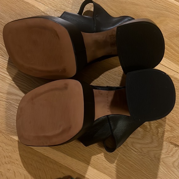 Topshop regan premium leather platform buckle mule sandal - US 8 EU 39 - Picture 6 of 7
